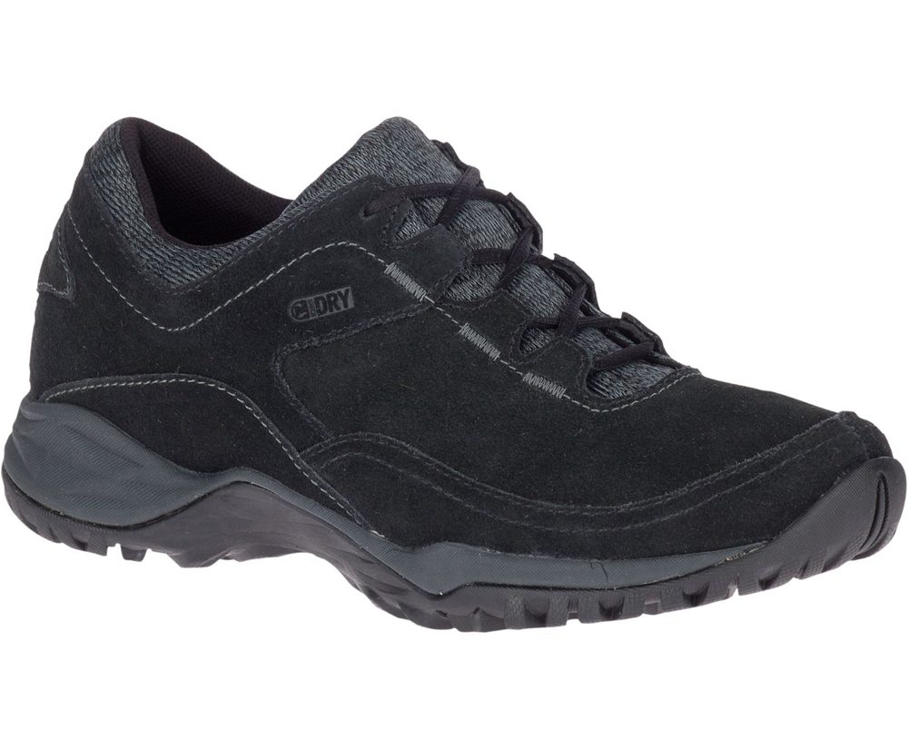 Tenis Senhora - Merrell Addison Couro Waterproof Q2 - Pretas - LPX648729